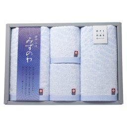 夏の贈り物お中元 フェイスタオル2P&ウォッシュタオル2P 今治タオル フェイスタオル:34×75cm、ウォッシュタオル:34cm×35cm