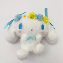 サンリオ シナモン サンリオ フラワーリボン S シナモロール ぬいぐるみ サックス Sサイズ