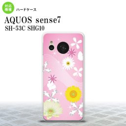 sense7 sense7 スマホケース 背面ケース ハードケース 花柄 ミックス B ピンク 2022年 11月発売 nk-sens7-275