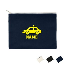 運転手3 名入れフラットポーチLサイズ ポーチ マルチケース 小物入れ 収納 おもちゃバッグ クラッチバッグ 推し活 名入れ 名入れグッズ  メンズ レディース オリジナル お揃い オーダーメイド  ドライバー　タクシー　車