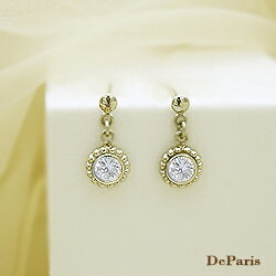 【完全無色透明Ｇカラー 高級仕様】K18YG/PG/WG【0.2ct】ダイヤモンド スウィングピアス『ミルウチフラワー』［SIクラス Gカラー 無色透明 GOOD～VERYGOOD］ハートアンドキューピット ベゼルセッティング法 プチピアス お花 フラワー ゴールド【送料無料】       LP-0372C