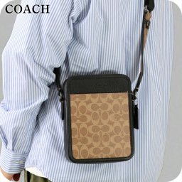 コーチ ショルダーバッグ メンズ ブランド COACH CAT78 QBNRX ライトブラウン/ブラック