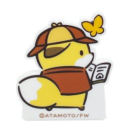 タヌキとキツネ (キツネ) アクリルクリップ 文具 日本製