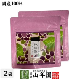 【国産紅茶】甲州ぶどうの和紅茶 2g×5パック×2袋セット 静岡県産紅茶 山梨県産ぶどうティーバッグ ティーパック ダイエット ギフト プレゼント 内祝い お返し 敬老の日 2026 プチギフト お茶 男性 女性 父 お祝い 誕生日