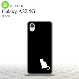 SC-56B Galaxy A22 スマホケース ハードケース 猫 影 黒 白 メンズ レディース nk-a22-429