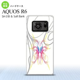SH-51B AQUOS R6 AQUOS R6 スマホケース ハードケース ピンスト 白 ピンク ブルー メンズ レディース nk-r6-1244
