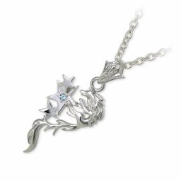 WOLFMAN B.R.S ウルフマン シルバー ネックレス シンプル トパーズ ホワイト 彼女 レディース プレゼント