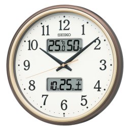 SEIKO セイコー 液晶表示つき電波時計 SE6-181-2 新築祝い 内祝 結婚祝い お歳暮 父の日 香典返し 敬老の日 七五三 両親 自宅  プレゼント 成人式 お誕生日 時計を見るたび、日付、温度湿度も確認できる電波時計です。