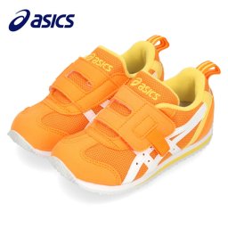アシックス すくすく キッズ スニーカー アイダホ ミニ 1144A258 オレンジ ベルクロ 子供靴 抗菌 消臭 通気性 メッシュ フィット感