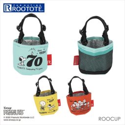 ドリンクホルダー 持ち歩き 通販 ルートート スヌーピー ドリンク テイクアウト ホルダー バッグ カップホルダー 保冷保温 ピーナッツ 70周年 ミニバッグ コンビニ コーヒー 保冷 COOL おしゃれ かわいい ROOTOTE ROOCUP IP.ルーカップ.PEANUTS6F ブランド