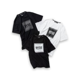 Tシャツ SY32 by sweet years 10027J SQUARE LOGO TEE スクエアロゴ メンズ レディース 半袖