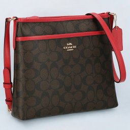 コーチ ショルダーバッグ レディース ブランド COACH シグネチャー 29210 IML72 1 ブラウン/レッド