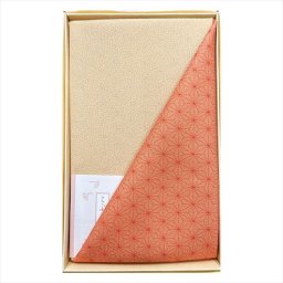 尺三巾一越織両面染 朱/ベージュ 1462-1 内祝 内祝い お祝 御祝 記念品 出産内祝い プレゼント 快気祝い 粗供養 引出物