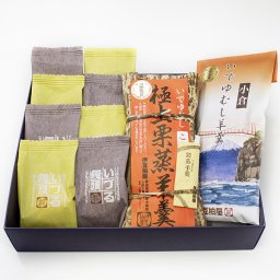 極上栗蒸羊羹入り！ 詰め合わせ(化粧箱入り）いでゆむし羊羹 いづる饅頭