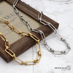 レディースネックレス 小豆チェーン フィガロ ステンレス IPメッキ 18k 金メッキ シルバー ゴールド silver gold あずき アジャスター オリジナル ハンドメイド 金属アレルギー対応 女性