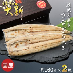 【白焼き 2尾】 うなぎ 国産 ギフト プレゼント 鰻 白焼き 土用の丑 鹿児島県産 贈物 真空パック お中元 お歳暮 内祝い お祝い 丑の日 指宿 ウナギ