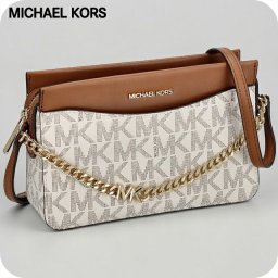 マイケル・コース ショルダーバッグ レディース ブランド MICHAEL KORS MYANMAR 38S4GJ6C3B 099 ホワイト/ブラウン