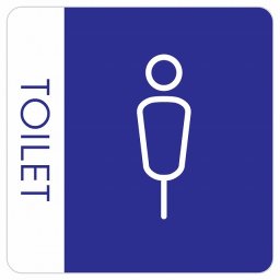 トイレ 御手洗 TOILET トイレマーク K1 男 MENS ピクトサイン ステッカー シール 塩ビ製 サイン ウォールステッカー インテリア 施設 案内