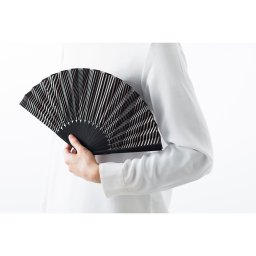 小倉 縞縞「扇子セット」箱入り　小倉織　ギフト包装　父の日　母の日　敬老の日　送別の品　お祝　誕生日 