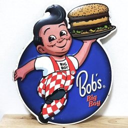 ブリキ看板 可愛い Bob’s Big Boy エンボスメタルサイン ビッグボーイ 正規ライセンス品 ガレージ ハンバーガー プレート 壁飾り アメリカン おしゃれ 雑貨 インテリア ディスプレイ かわいい カフェ 店舗