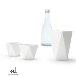 +d Shuki Bottle & Cup 銚子 お猪口 2個 半酒器 3点 セット 