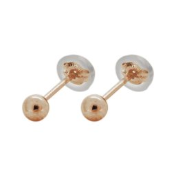 丸玉 ピアス 3mm ボール セカンドピアス つけっぱなし レディース 両耳用 K10 ピンク イエロー ゴールド 母の日 2024