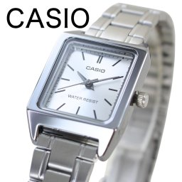 カシオ CASIO 腕時計 レディース 収納ケース付き チープカシオ チプカシ スクエア シルバー シンプル 日常使い プレゼント ギフト 時計 女性用 彼女 母 妻 誕生日 就職祝い 入学祝い 日本未発売 海外モデル 成人 卒業 入学
