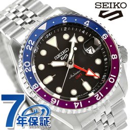 セイコー5 スポーツ SKX Series 自動巻き 腕時計 ブランド メンズ Seiko 5 Sports SBSC021 ブラック 黒 日本製
