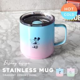 ステンレスマグ 暖かい コップ カップ  STAINLESS TUNBLER ステンレス銅 ステンレス タンブラー 食器 飲み物 ランチ 休憩 マグカップ 保温 保冷 保温カップ 冬 フタ付き COFFEE カフェ COFE かわいい コップ レディース メンズ ディズニー ミッキー ミニー