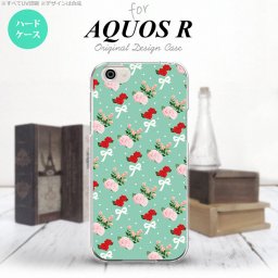 【SH03J】【スマホケース/スマホカバー】【アクオス R】SH03J スマホケース AQUOS R SH-03J カバー アクオス R 花柄・バラ（B） ターコイズ nk-sh03j-244【メール便送料無料】