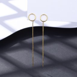 ピアス 両耳用 レディース 石なし シルバー925 イエローゴールド ce21081310
