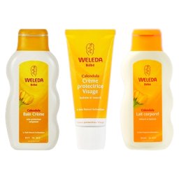 ヴェレダ カレンドラ 3点セット/ベビークリームバスミルク 200ml  ＋  ベビーフェイシャルクリーム 50ml  ＋  ベビーミルクローション 200ml    |  激安  WELEDA  入浴剤・バスオイル 美容グッズ コスメ化粧品 誕生日 クリスマス ホワイトデー 結婚記念日 ウエディングギフト