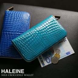 HALEINE クロコダイル 長財布 メンズ シャイニング マット 加工 一枚革 センター取り 日本製 本革 財布 鰐革 ブランド アレンヌ 贈り物 ギフト 父の日 父の日ギフト 実用的 安心 保証書 付き  (06000608-mens-1r) クリスマス 春財布 アクスタポーチ 推し活ケース 定年退職 バレンタイン 成人祝い