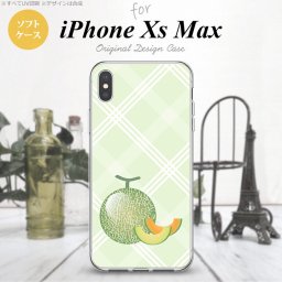 iPhoneXsMax iPhone XS Max スマホケース ソフトケース フルーツ メロン 緑 メンズ レディース nk-ixm-tp658