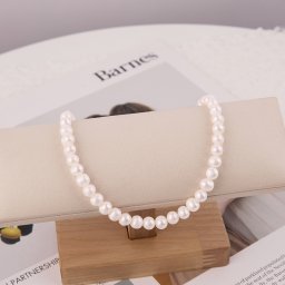 ネックレス パール シルバー925 ユニークパールネックレス (2mm/3mm/4mm/6mm/8mm/) 韓国アクセサリー