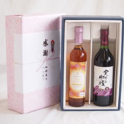 実りの秋の贈り物 感謝の贈り物ボックス 紅茶カクテルと国産ワインセット(実りの収穫 赤ワイン やや甘口(山梨県)720mlティーカクテル ハニー7% 500ml