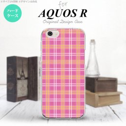【SH03J】【スマホケース/スマホカバー】【アクオス R】SH03J スマホケース AQUOS R SH-03J カバー アクオス R チェックB ピンク nk-sh03j-434【メール便送料無料】