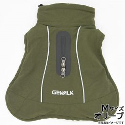 GEWALK（ジウォーク） ハイカー サーマル ジャケット M オリーブ 犬 ドッグウェア コート 洋服 撥水 快適 暖かい 小型犬