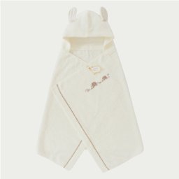  Meringue　メレンゲ　(アイボリー)　コンテックス　フード付きバスタオル　(今治タオル　おくるみ バスタオル バスポンチョ 誕生日 今治タオル 1歳 2歳 赤ちゃん　ハーフガーゼ)