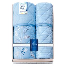 夏の贈り物お中元 冷感&オールシーズンパイル 肌布団&敷きパットセット クール フィット 肌布団:140×190cm、敷きパット: 100×200cm