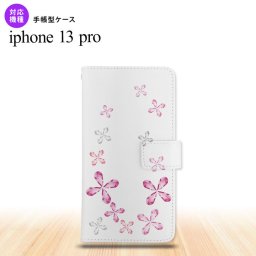 iPhone13 Pro iPhone13Pro 手帳型スマホケース カバー 花柄 カット ピンク iPhone13 Pro専用 nk-004s-i13p-dr076