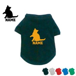 アメリカンワイヤーヘアー  名入れドッグTシャツ ドッグウェア 小型犬 中型犬 大型犬 猫　ネコ　ねこ　キャット　ペット【city】