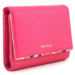 ポールスミス 財布 三つ折り財布 ピンク Paul Smith pwd513-24 レディース 婦人 ギフト 定番 彼氏 彼女 プレゼント
