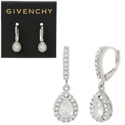 ジバンシィ GIVENCHY 351180-1 クリスタル パヴェ ドロップ ピアス シルバー レディース ジバンシー ジバンシイ