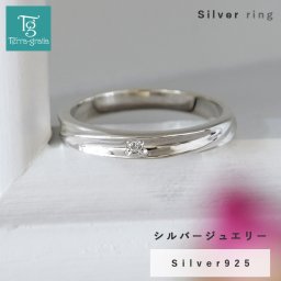 リング レディース メンズ 刻印無料 シルバー ホワイトキュービックジルコニア シンプル ひねりライン 上品 おしゃれ 指輪 偶数サイズ Silver 925 テラグラティア Terra-gratia【jlr081cz】単品