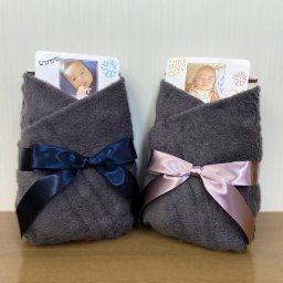 ウエイトライス 体重米 【ブライダル おくるみ】 今治産バスタオルのおくるみ付き 【グレー＆グレー】 結婚式 両親ギフト 記念品贈呈 ウェイトライス 出生体重米 新潟県産コシヒカリ 産地直送 新郎新婦セット