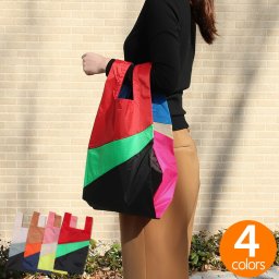 ヘイ×スーザンベル HAY×SUSAN BIJL エコバッグ SIX-COLOUR BAG  Mサイズ シックスカラーバッグ ショッピングバッグ アウトドア ギフト 結婚祝い プレゼント 贈り物