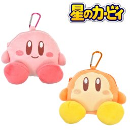 星のカービィ マスコットポーチ カービィ ワドルディ カラビナ付きぬいぐるみファスナー ティーズファクトリー ミニポーチ 女の子 女子 子供 キッズ 小学生 中学生 高校生 女子高生 小物入れ マスコットキーホルダー ぬいぐるみキーホルダー ぬいぐるみポーチ バッグチャーム