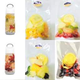 【KIMONO FRUITS】デトックスウォーター冷凍フルーツ　４種類セット　フルーツウォーター用冷凍フルーツ