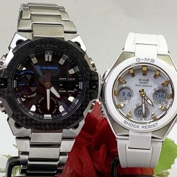 恋人たちのGショックペアウオッチ G-SHOCK BABY-G ペアウォッチ  カシオ 2本セット 電波ソーラー タフソーラー  GST-B400XD-1A2JF MSG-W100-7A2JF ラッピング無料 クリスマス プレゼント 誕生日 御祝い還暦 銀婚式 結婚記念日 婚約